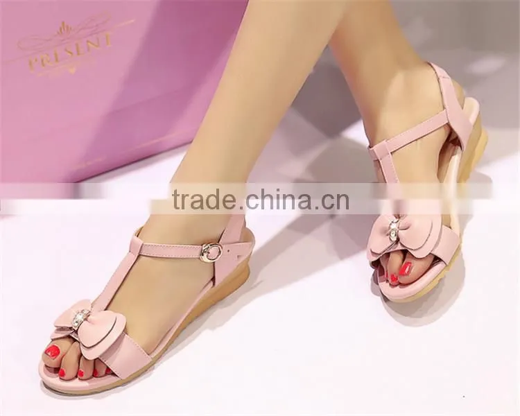 Multifunctional flat sandals for girls women sandals 2015 flat high quality for wholesales XT-DA0749