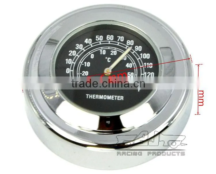 BJ-HBW-008 Waterproof Shock Resistant Billet Aluminum Motorcycle Thermometer Use on Windscreen