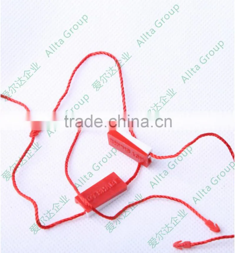 Direct Factory custom plastic string seal tag for garment hang tags