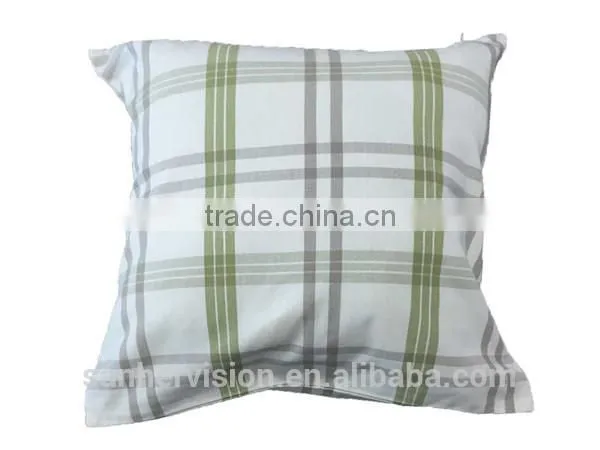 Poly/Cotton Checker Chair Cushion Cover
