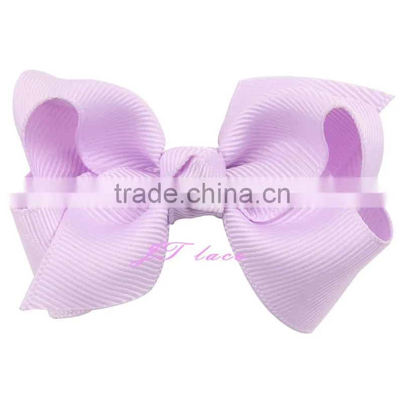 Lavender shabby satin ribbon hair bow- garment bow accessories- shoes bow decorate- lady's bow accessories