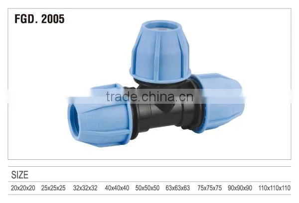 2014 90 TEE PP COMPRESSION FITTINGS
