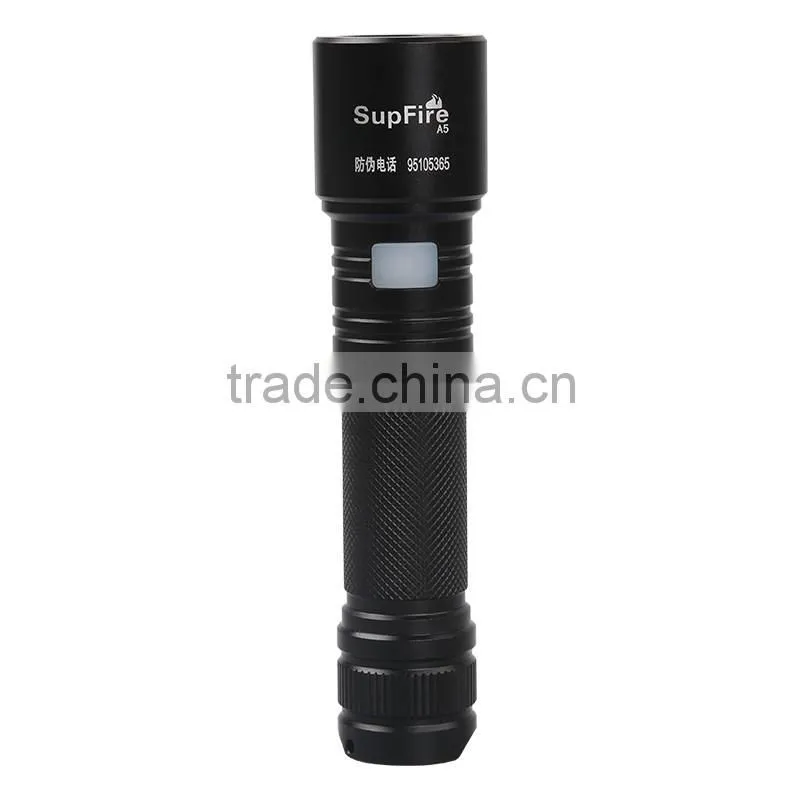 A5 USB flashlight XPE LED rechargeable led torch