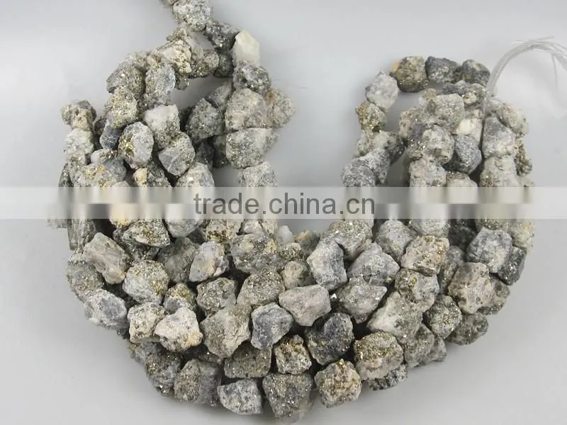 Wholesale White Pyrite Tumbled Stone