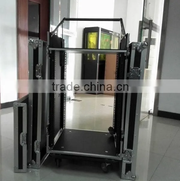 3 door 16U amp rack case / flight road case