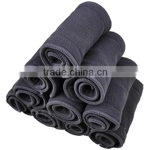 Naturally Cloth Diaper Inserts 5 Layer Charcoal Bamboo Reusable Liners for Cloth Diapers