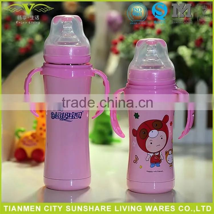 Baby Product Double Walled Stainless Steel 18/8 Baby Feeding Vacuum Bottle