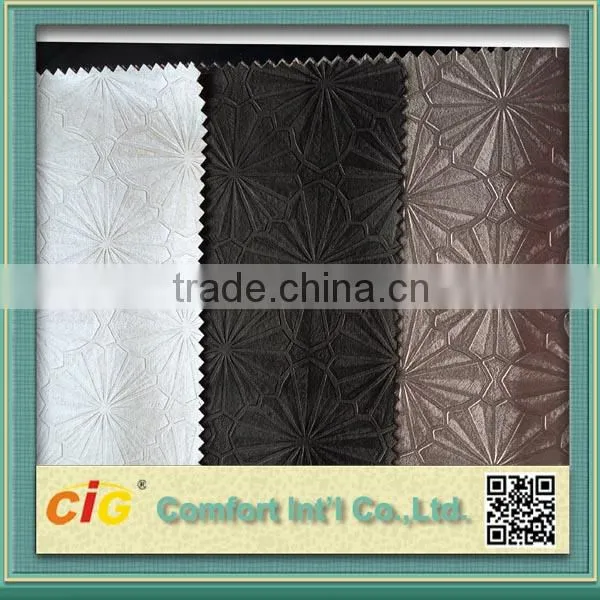 2015 Car Seat Material of Foamed Pvc Leather