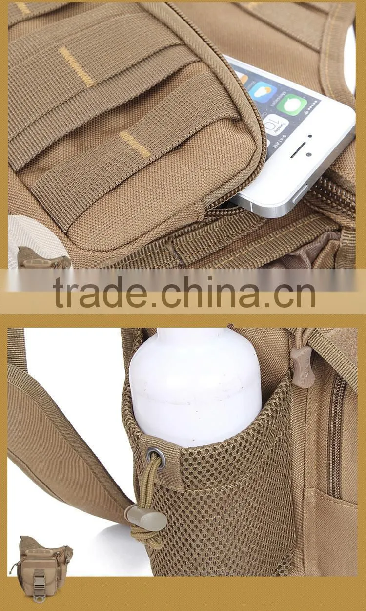 Outdoor leisure camo tactical military army saddle bag