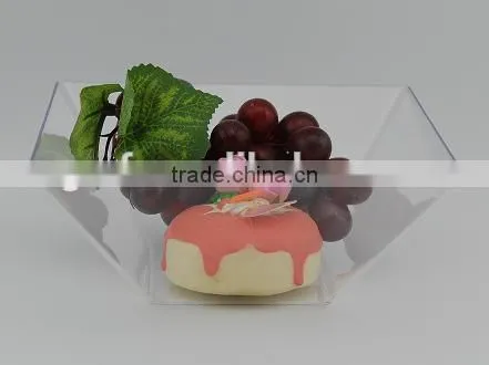 plastic crystal single use plastic bowl