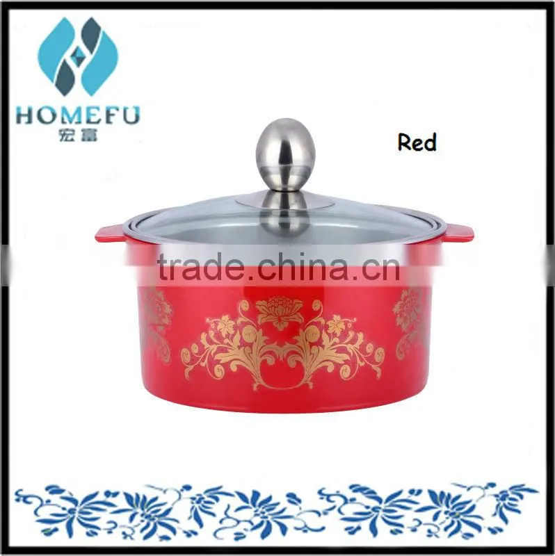 5 pcs printing brush pot with glass lid