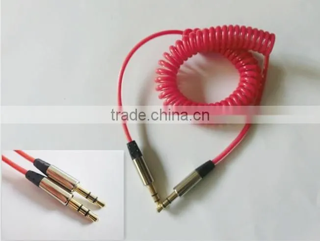 DC3.5 Dual transparent spiral cable
