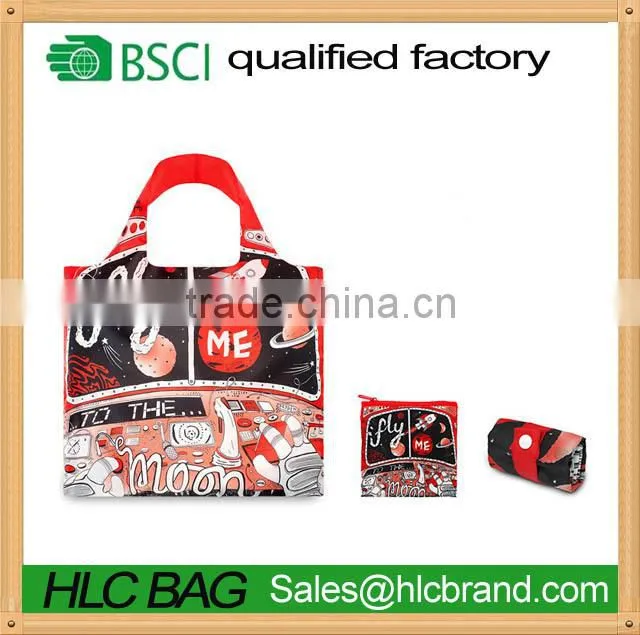 recyclable rolling pounch tote shopping bag HL-PB189