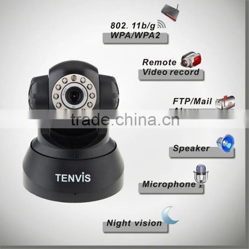 Wireless Pan Tilt WIFI Audio Webcam CCTV iPhone Android Tenvis JPT3815W IP Camera