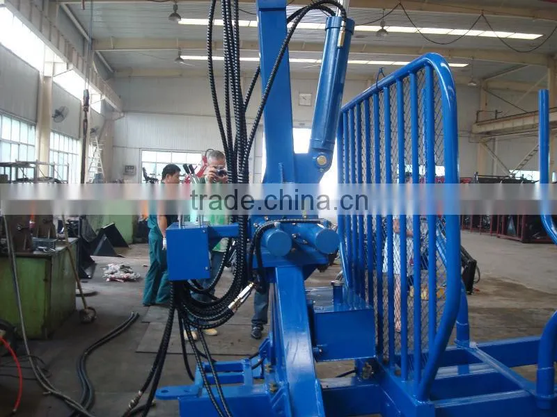 1 tons 3 tons telescopic crane for log trailer with crane powered by diesel engine