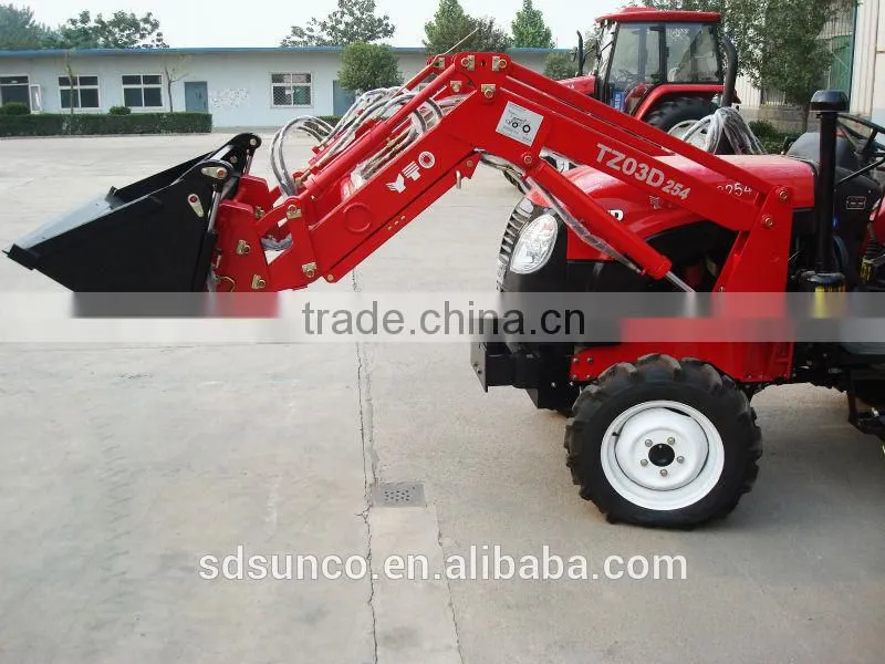 Shandong Manufacturer ! 4 in 1 bucket front loader TZ10D for Foton 824 Tractor,80 -100 hp Foton Tractors