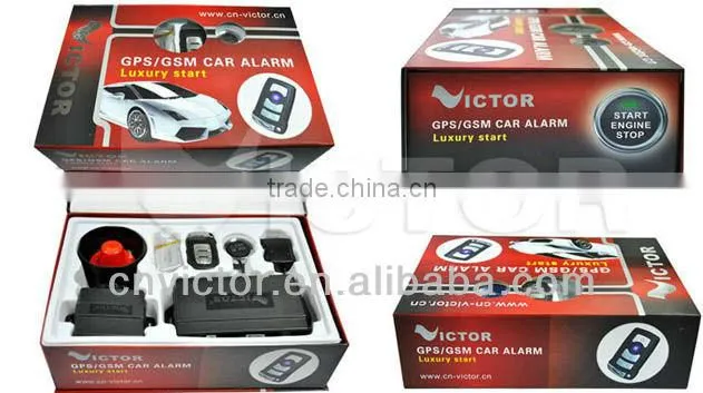 Smartphone Control GPS GSM Car Alarm with Engine Start Module VT-368 Plus