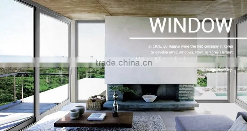 modern high quality pvc fix window open style in Foshan