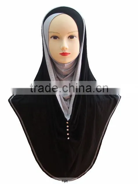 H228 popular muslim jersey hijab,big size long hijab