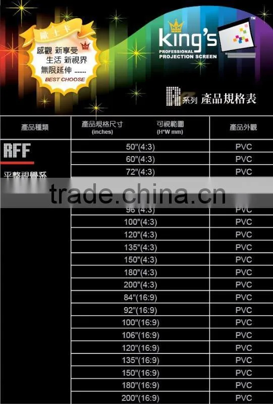 Frame Type Screen / Micro projection screen