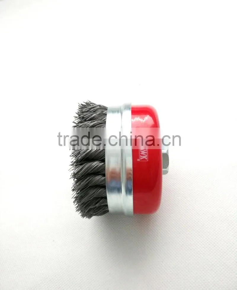 knotted cup brushes with bridle, diameter 100mm or 4"