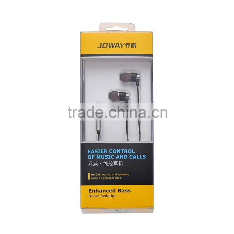 high Grade wire mobile earphone with microphone for mobile with RoHs CE FCC