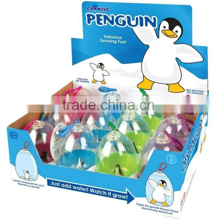 Gold and Silver Penguin growing egg magnetic animal toys