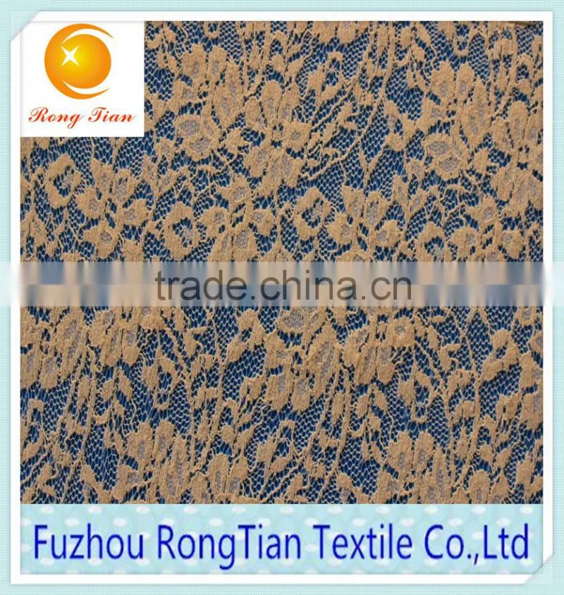 French fashion elastic lace fabric for knitted underwear material