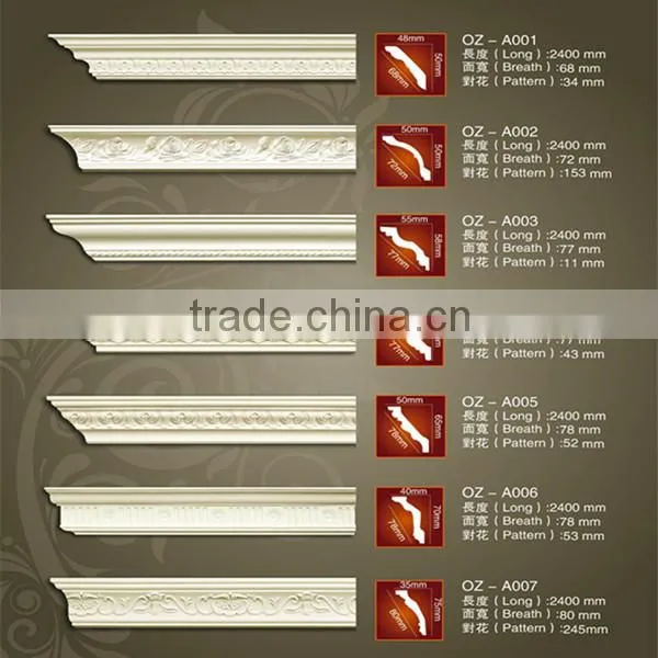 Interior PU material Crown cornice