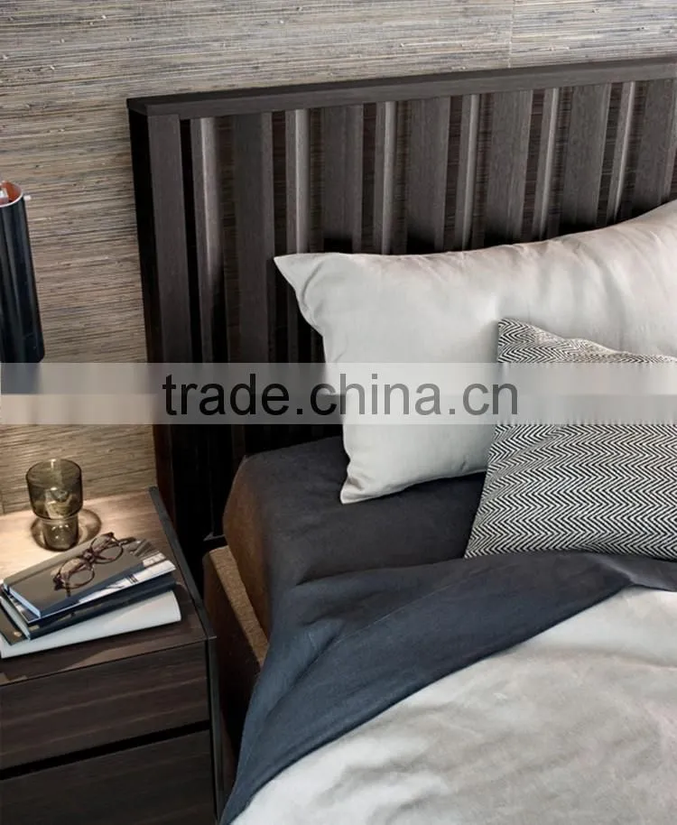 American country style bedroom furniture wooden headboard double size bed
