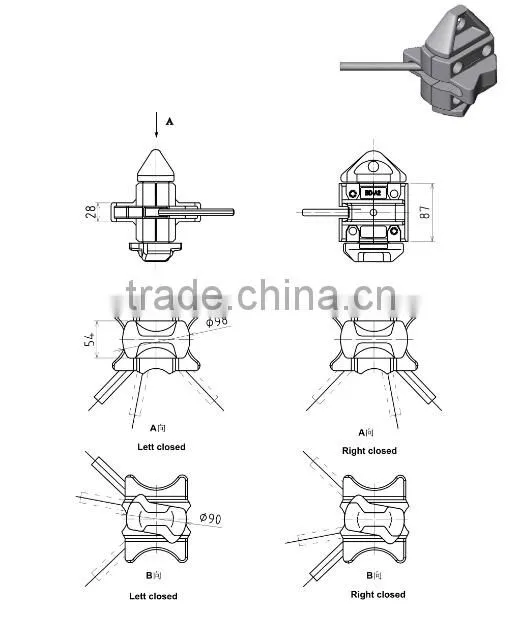 cargo container lashing twist lock