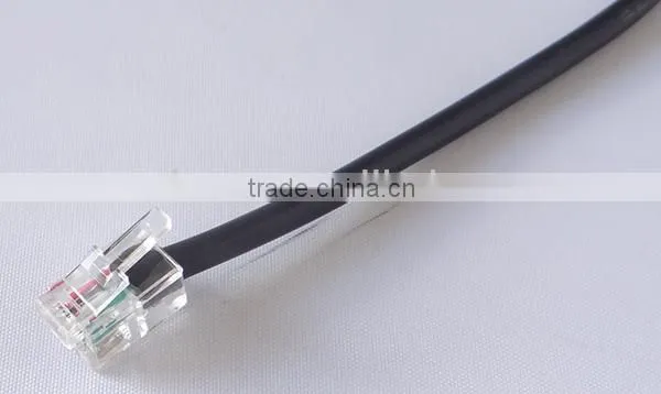 RJ9 Adaptor cables Double 3.5mm jacks to RJ9 connector for PC ,telephone headset