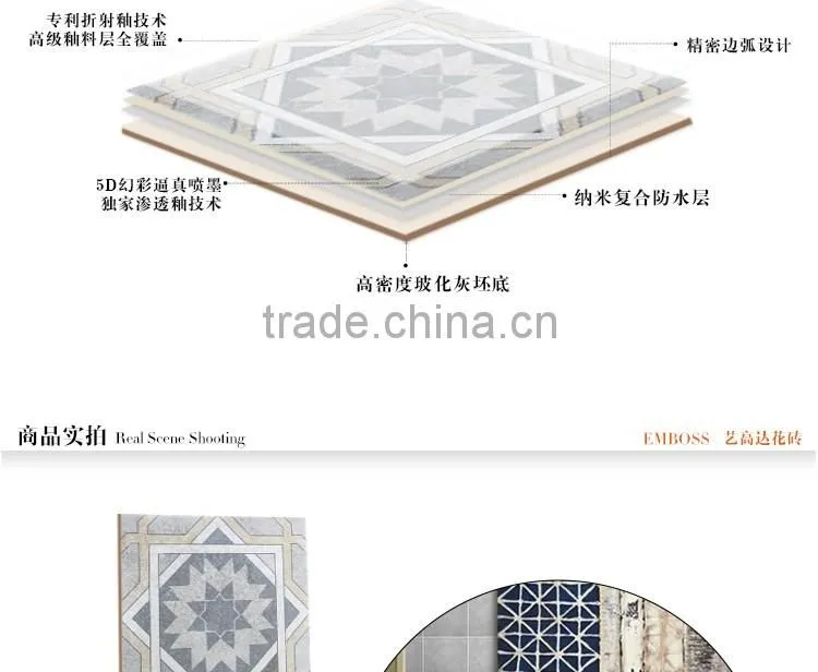 20*20cm factory direct sale ceramic rustic tile kitchen floor tile