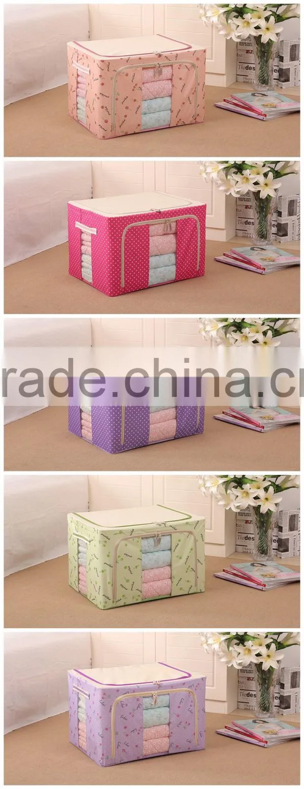 Foldable and waterproof book food underwear toy storage plastic box of christnas for kids
