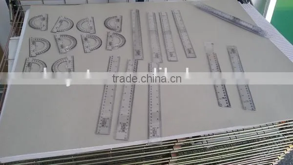 Automatic plastic ruler screen printing machine with dryer system GW-RUL-A
