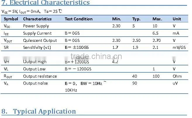 Hall-Effect Linear Position Sensor 49E