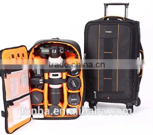 OEM Design Rolling DSLR Case with Wheels and Wheeled Camera Bag for Traverl