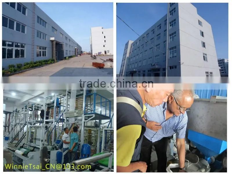 PE double head film extruding machine Automatic Plastic Blown Film Machine