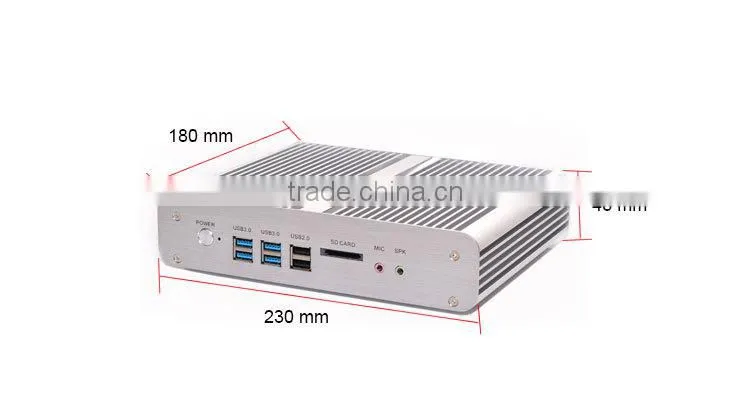 shenzhen computer with Intel Core i5 5200U processor Intel HD Graphics minipc Windows 7 Dual LAN port mini linux embedded pc