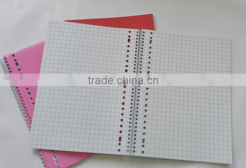 cheap A4/A5/aA6 single spiral notebook