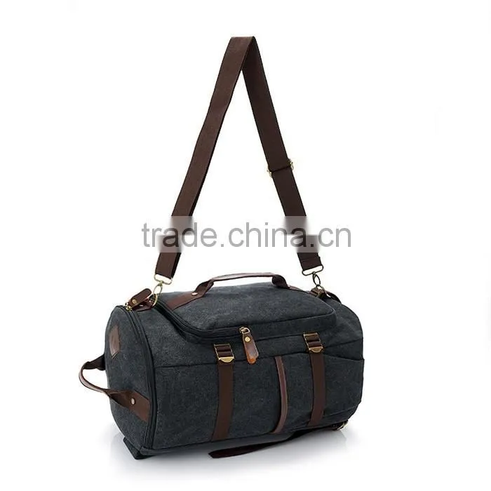 Large Capacity Daily Backpack for Men Travel Hiking Canvas Backpack Bag