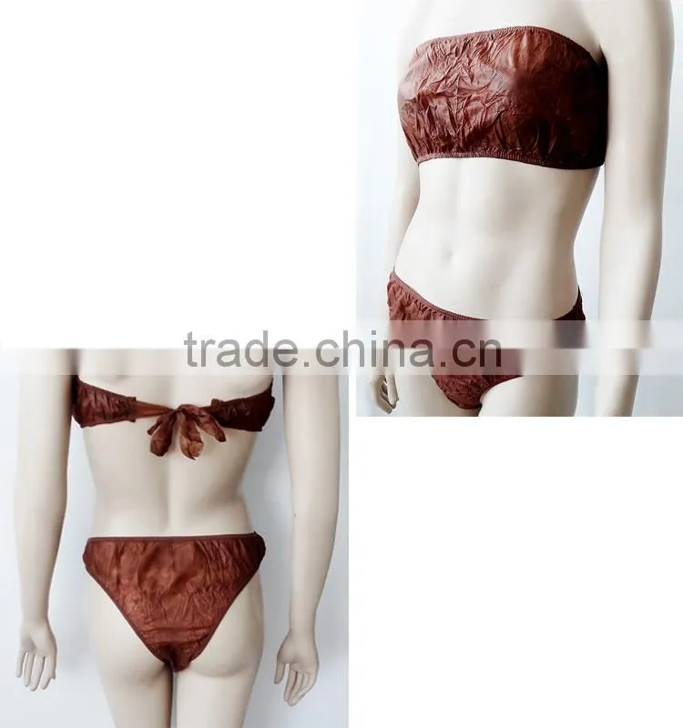 Factory Wholesale Disposable Panties Bra Set Ladies Underwear Sexy Bra And Panty New Design For Spa