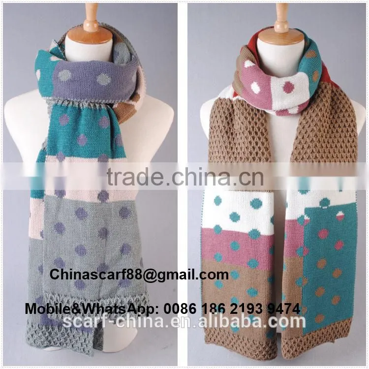 Dot stitching scarves wholesale