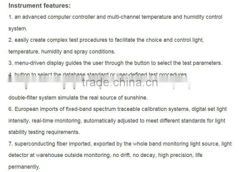 Water-cooling Color Fastness raining illumination testing machine