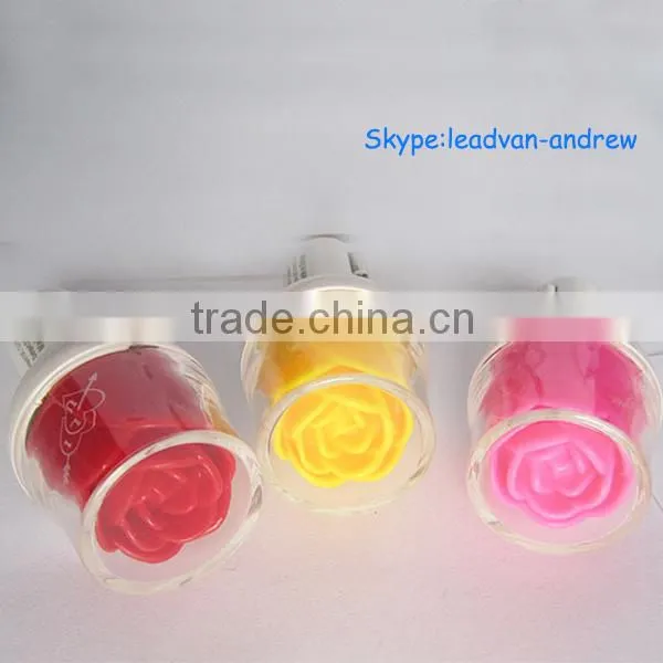 2015 New Product Rose Dual USB Car Charger,LED Rose Mobile Phone Car Charger