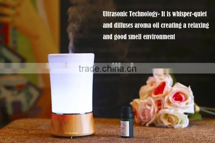Hot Sale Wood Grain 150ml Car Air Essential Oils Diffuser Car Humidifier