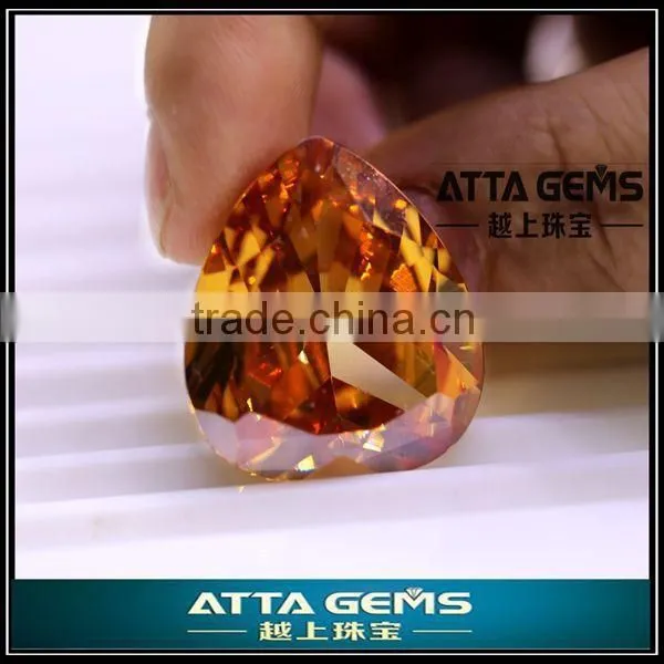 buy cubic zirconia-champagne heart cut CZ