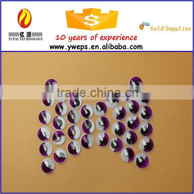 YIWU YIPAI Plastic Circle colorful Moving Eyes googly eyes for toy