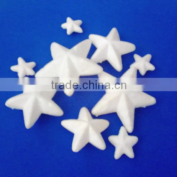 craft with white polyfoam stars