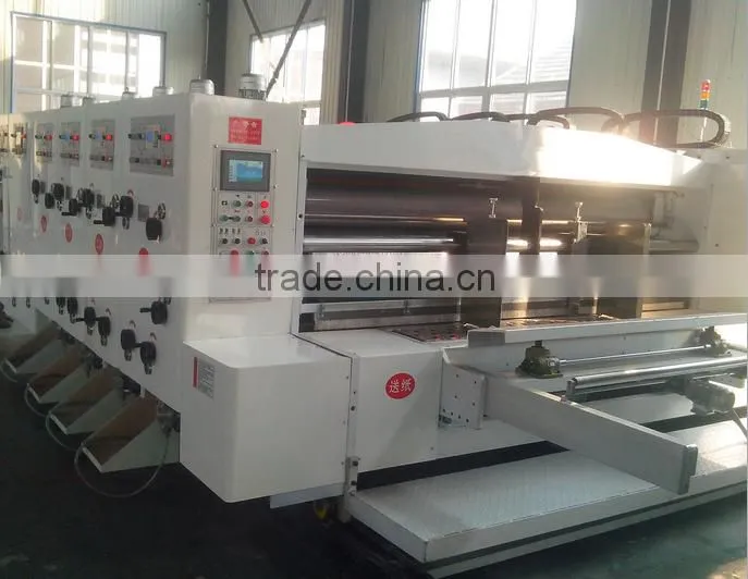 High speed automatic carton box printing slotting rotary die cutting machine